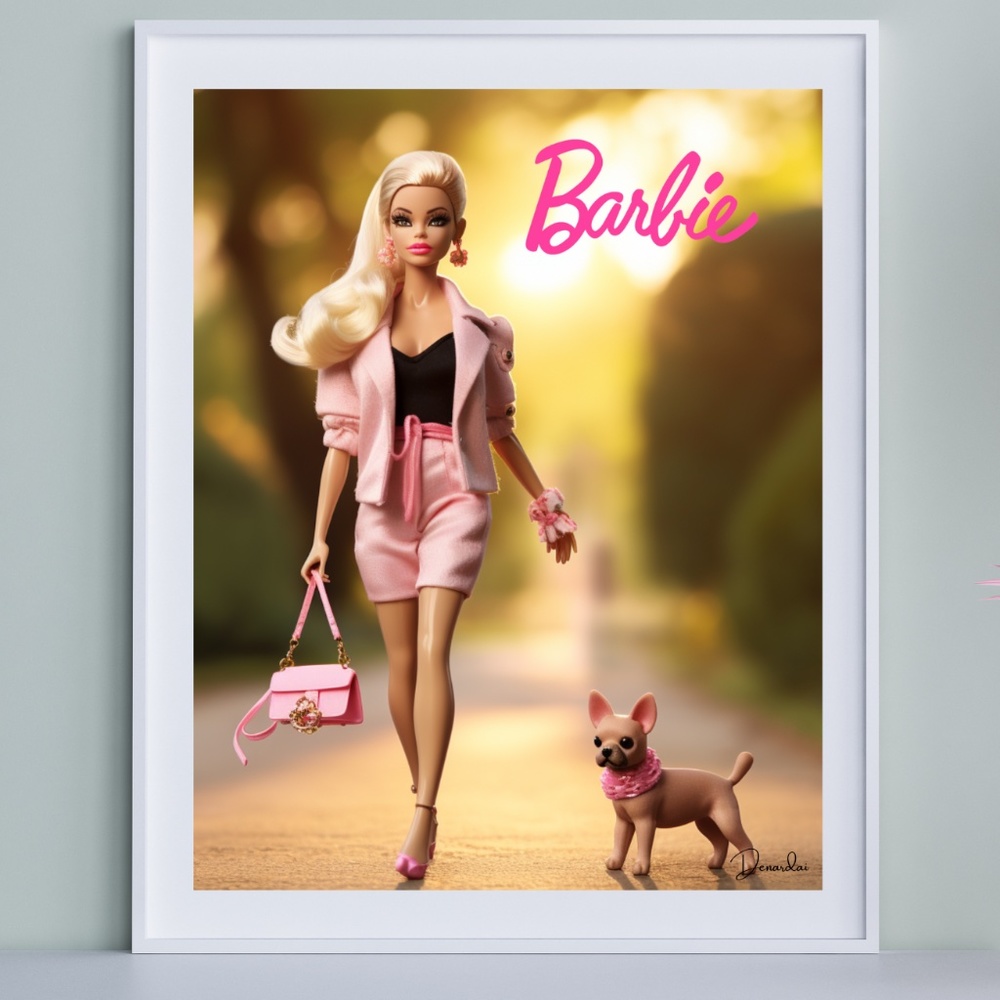 BARBIE POSTER WALL ART 11X14 GREAT GIFT FOR BARBIE FANS QUALITY PRINT